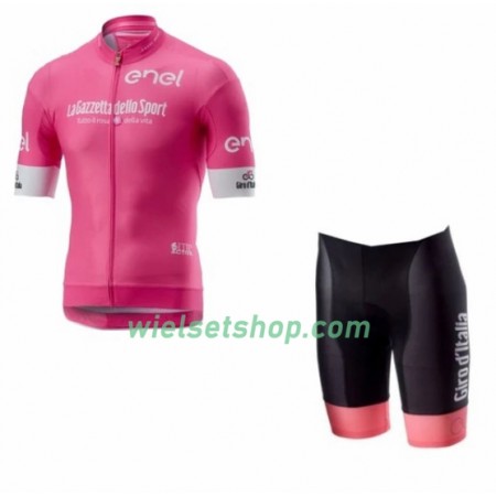 Fietskleding (Fietsshirt + Fietsbroek Kort) 2018 Ronde van Italië N002